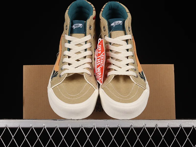 All categories Vans Vans series Vans Hi Vans high-top Vans Sk8-Hi Vault OG VR3 Vans official environmental protection series Maple leaf electric embroidered canvas shoes VN0A5EE3AZB